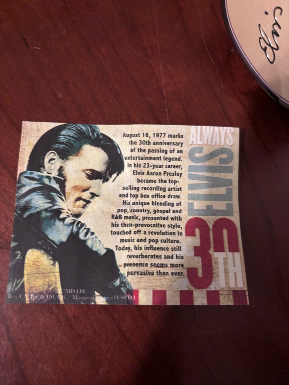Elvis Presley Watch Tin 30th Anniversary - Picture 7 of 10